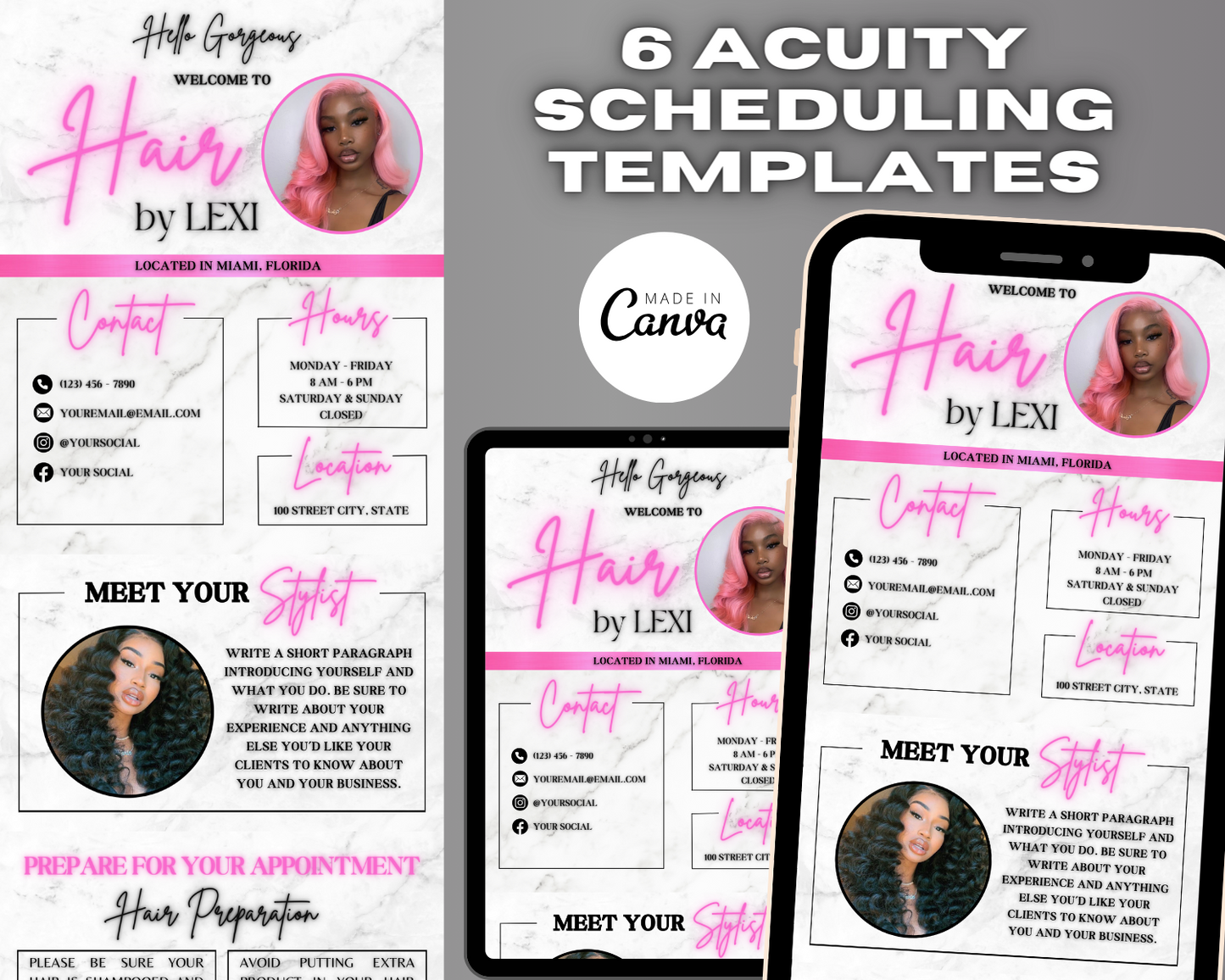 Acuity Scheduling Website Template | Booking Website