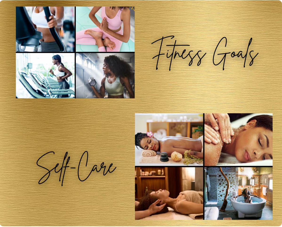 Black Girl Luxury Vision Board Photos – Affirmations, Wealth, Self-Care (Digital Download)