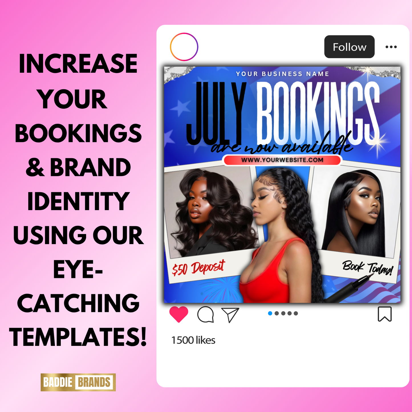 July Booking Flyer Template | Summer Booking Flyer