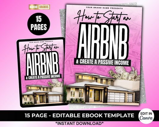 AirBNB Ebook | Done For You Ebook, Add your brand and resell | Premade Ebook Template | Passive Income Ebook
