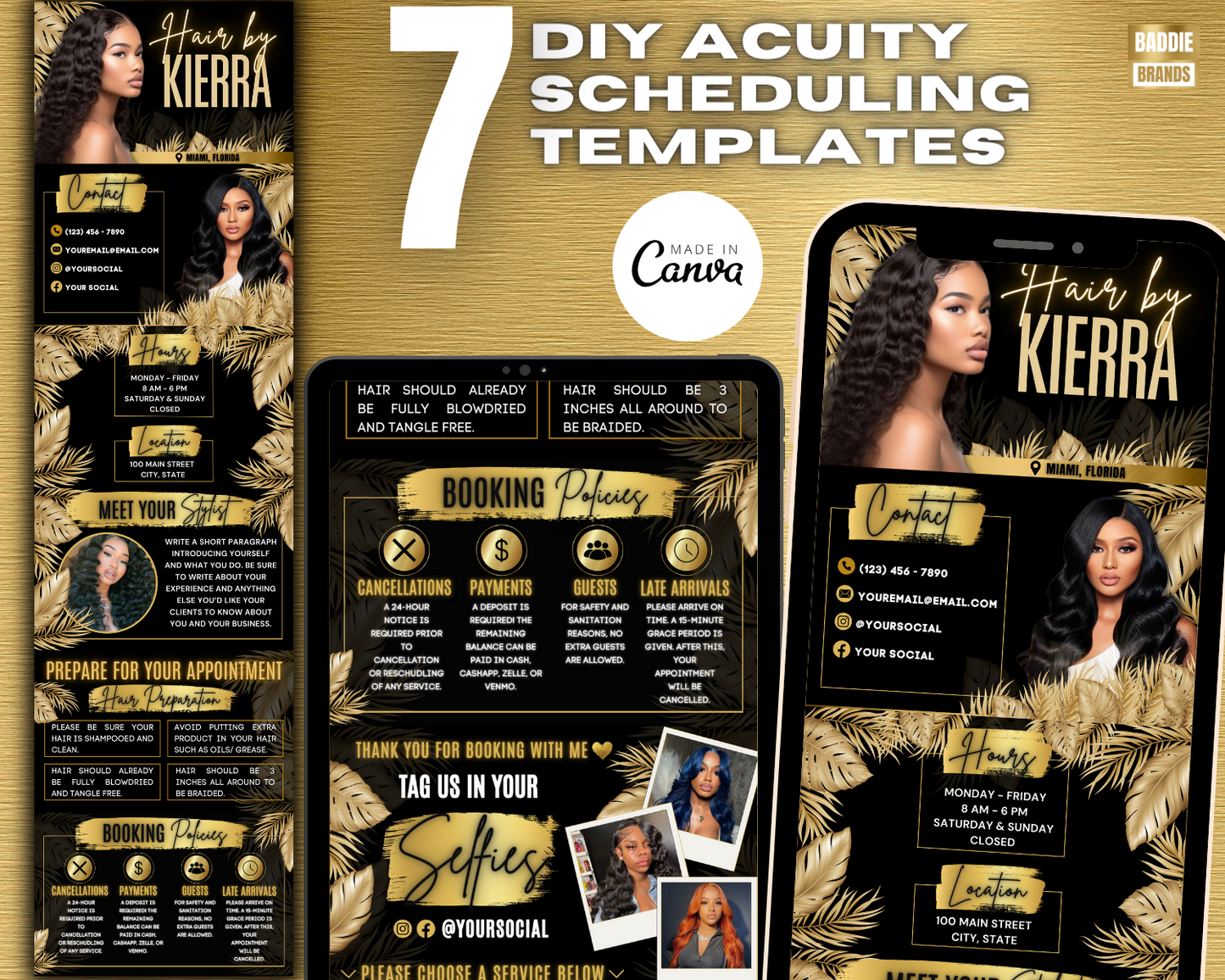 Acuity Scheduling Website Template | Booking Website | Stylist Website