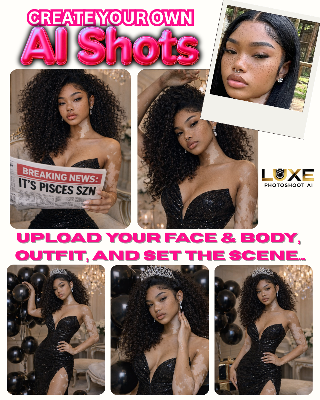 Luxe Photoshoot AI Shots – Lifetime Access Unlimited Pro AI Photoshoot Studio for Luxury Content Creators