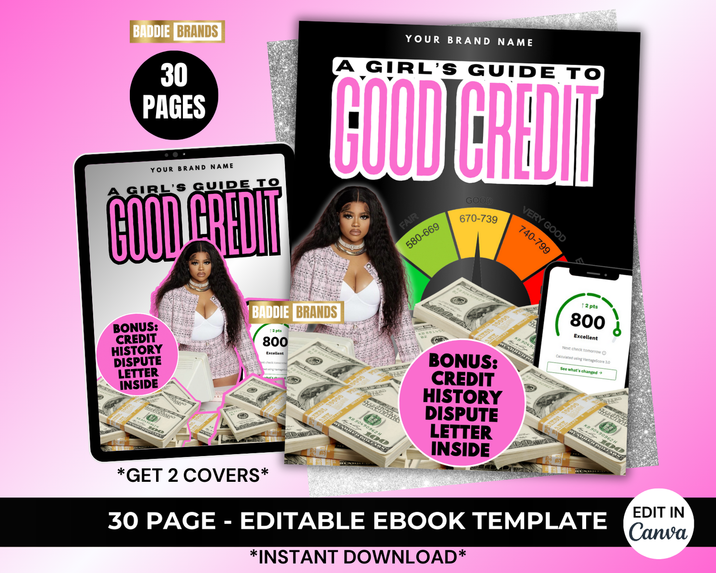 Credit Repair Ebook | Done For You Ebook, Add your brand and resell | Premade Ebook Template | Passive Income Ebook