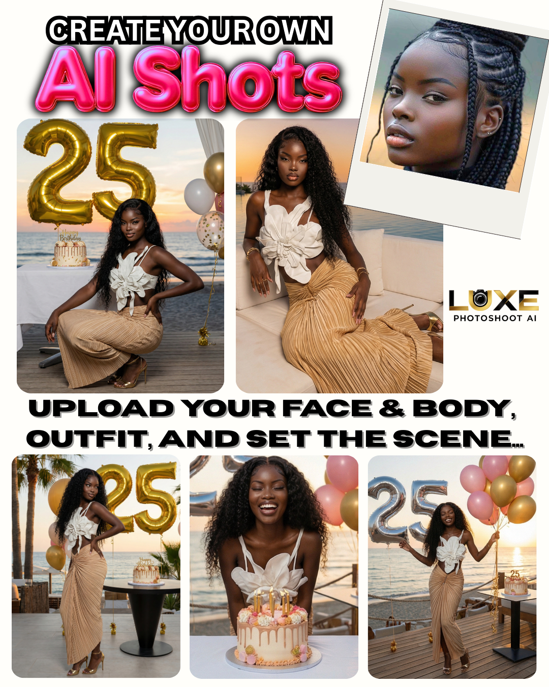 Luxe Photoshoot AI Shots – Lifetime Access Unlimited Pro AI Photoshoot Studio for Luxury Content Creators