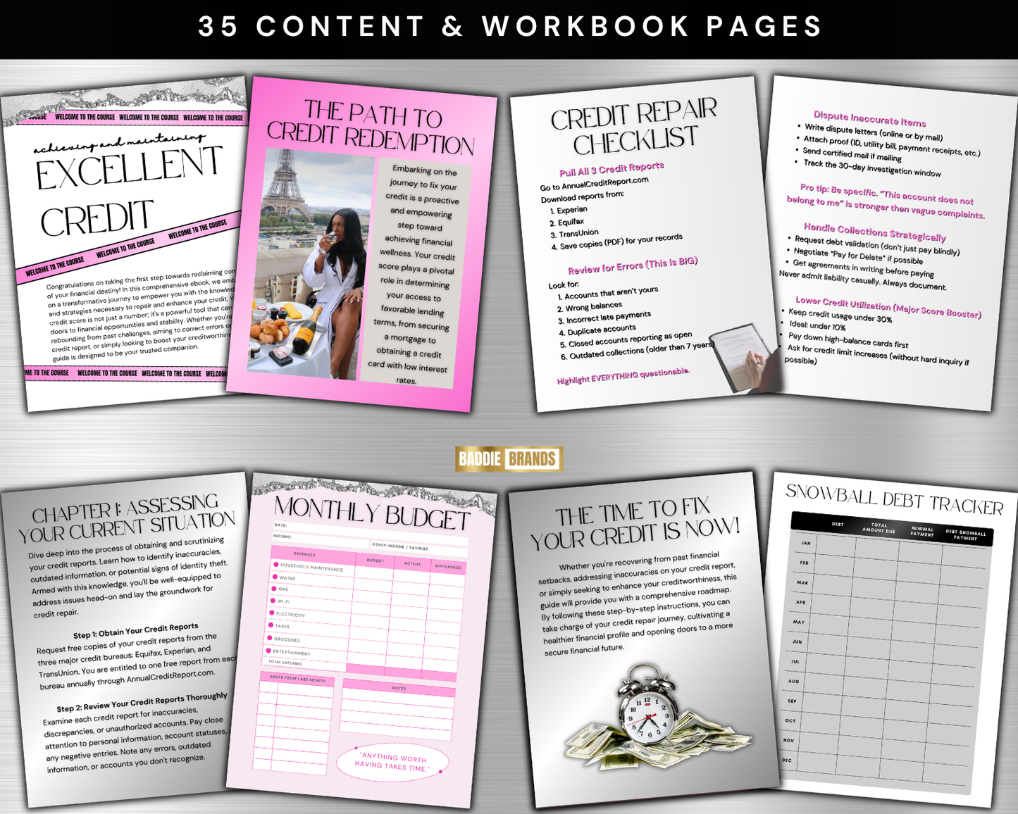 Credit Repair Ebook and Checklist | PLR Credit Repair Checklist - Master Resell Rights | Edit in Canva