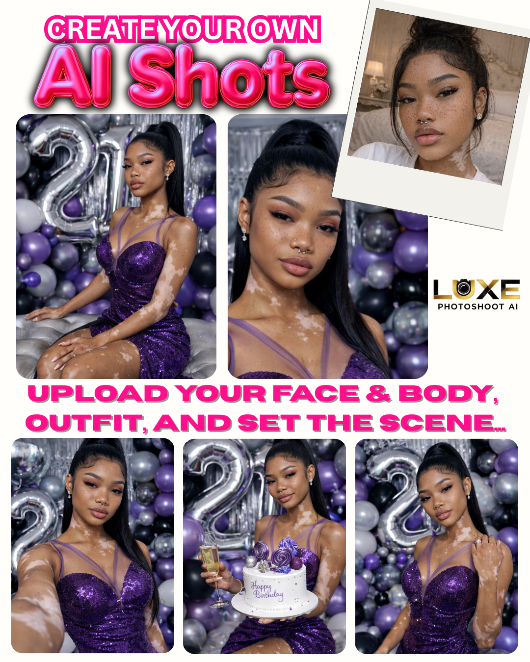 Luxe Photoshoot AI Shots – Lifetime Access Unlimited Pro AI Photoshoot Studio for Luxury Content Creators