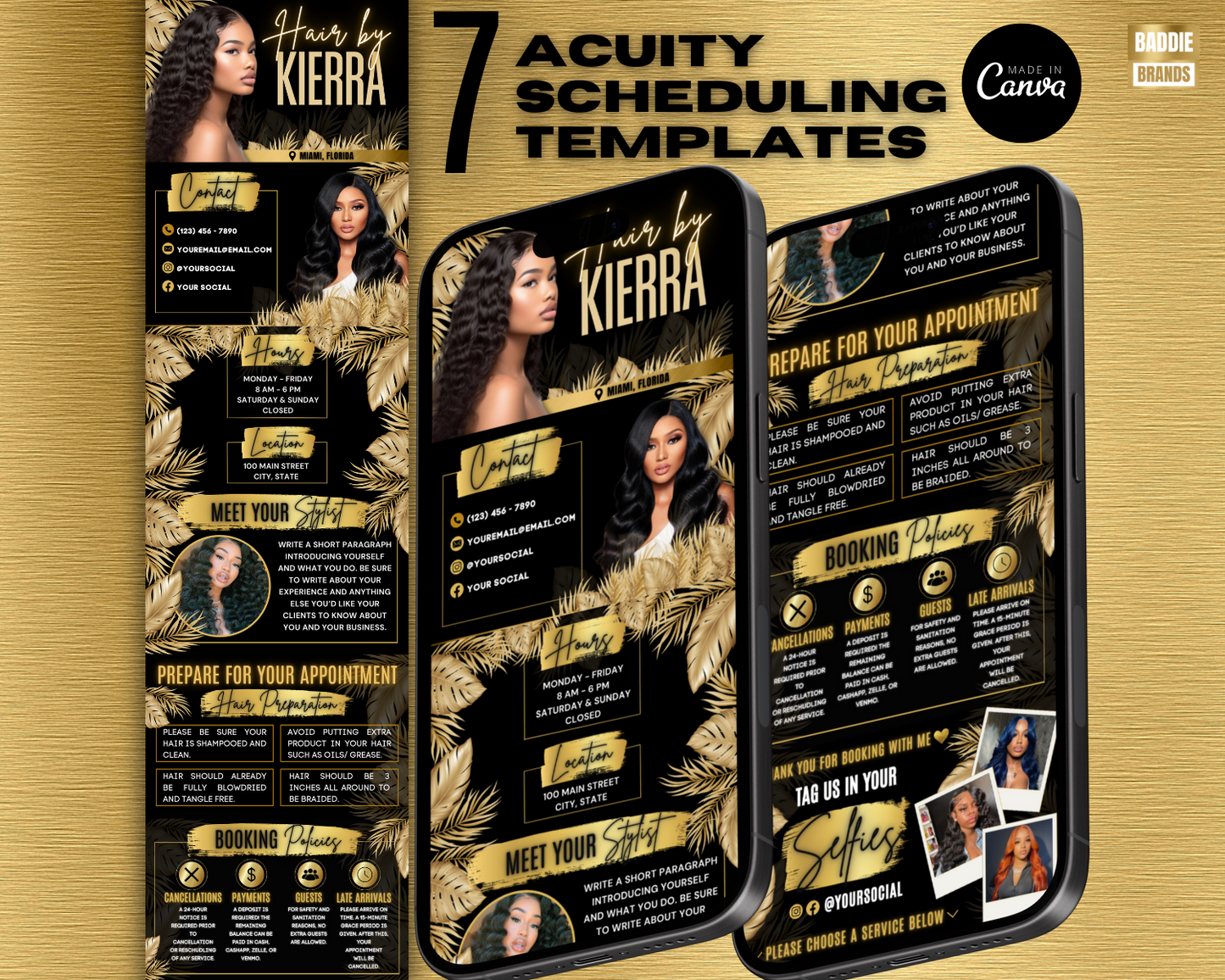 Acuity Scheduling Website Template | Booking Website | Stylist Website