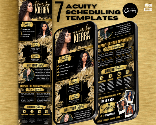 Acuity Scheduling Website Template | Booking Website | Stylist Website