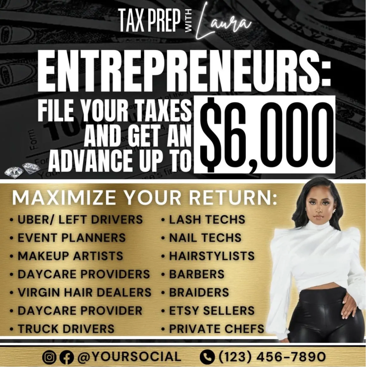 Tax Prep Flyer Bundle Templates | Edit in Canva