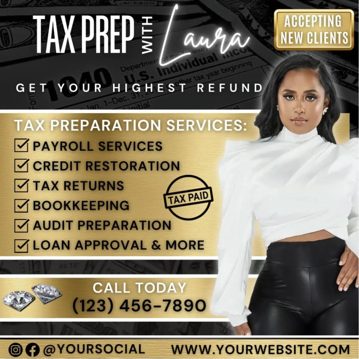 Tax Prep Flyer Bundle Templates | Edit in Canva