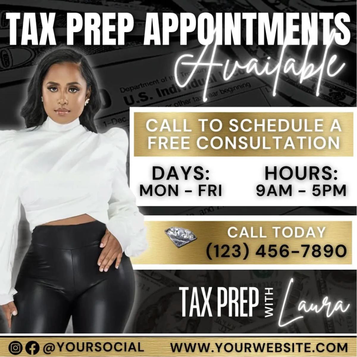 Tax Prep Flyer Bundle Templates | Edit in Canva
