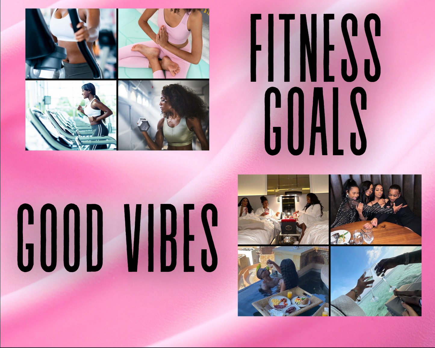 Black Girl Luxury Vision Board Photos, 2026 Vision Board, Manifest Wealth, Affirmations, Self-Care and Soft Life (Digital Download)