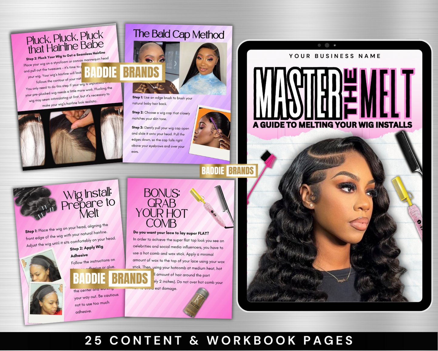 Hair Boss eBook Bundle with Resell Rights | 3 Editable Ebook Templates