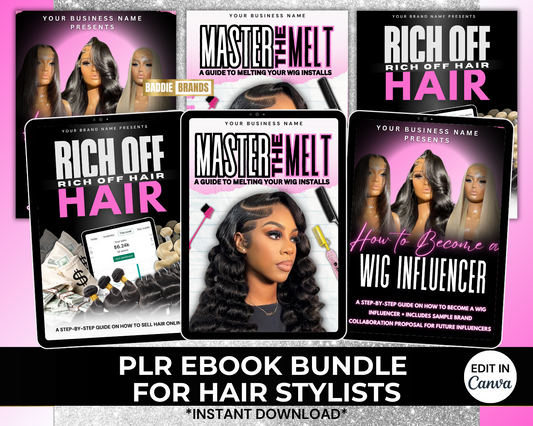 Hair Boss eBook Bundle with Resell Rights | 3 Editable Ebook Templates