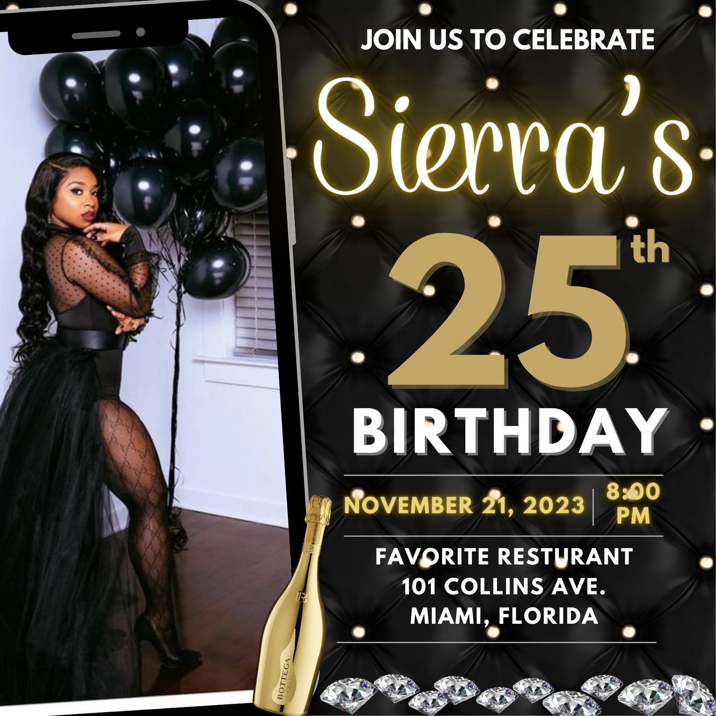 Birthday Flyer Templates |  Party Invitation Flyer | Nightclub Flyer
