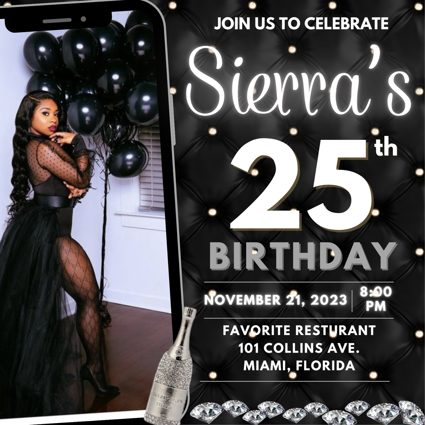 Birthday Flyer Templates |  Party Invitation Flyer | Nightclub Flyer