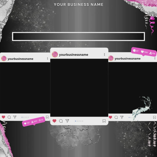 January Booking Flyer | New Year Booking Flyer for Hair, Lash, Nails | Canva Template